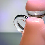 3.5" Silika Mini 10mm Dab Rig Pendant (Pink)