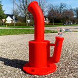 9 Inch Silicone Honeycomb Bubbler With Jar