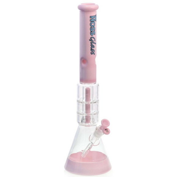 Hoss Glass Double Disc Beaker - Milk Pink