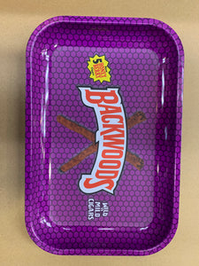 Backwoods Medium Purple Rolling tray w/ Grip