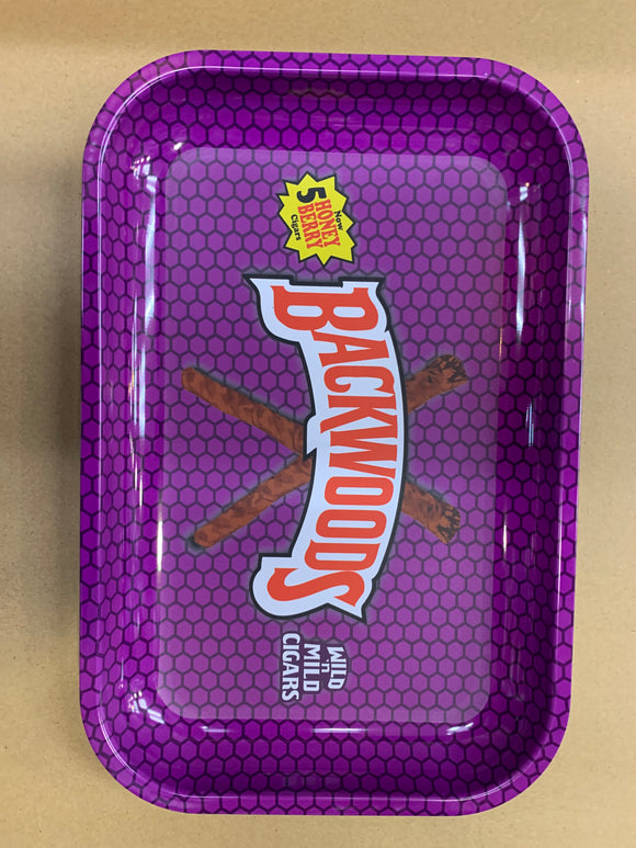 Backwoods Medium Purple Rolling tray w/ Grip