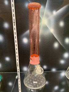 Legendary Glass 18" 7mm Beaker - pink