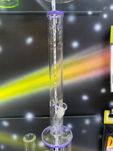 Feel Good Glass 18" 5mm Milk Purple Straight shooter