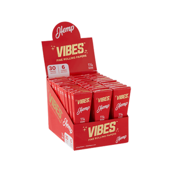 Vibes Hemp 1 1/4 Pre Rolled Cones 6 Pack