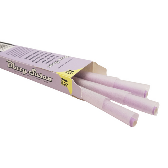 Blazy Susan Purple 1 1/4 Pre Rolled Cones 6 Pack