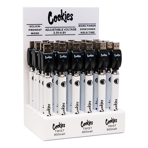 Cookies 510 Battery 900 MAH White