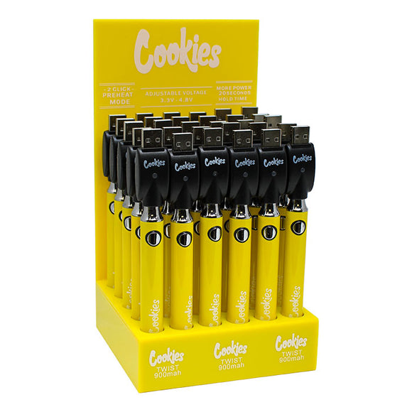 Cookies 510 Battery Yellow 900 MAH