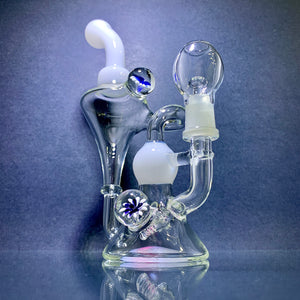 Triple Flower Implosion Millie Recycler Dab Rig