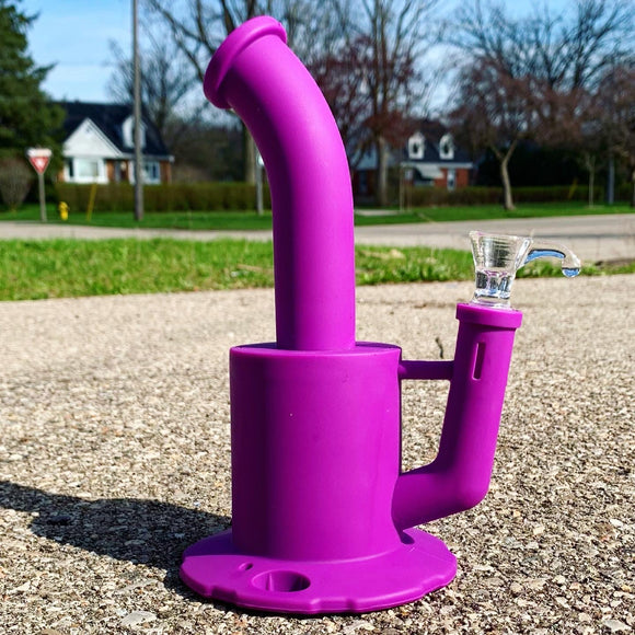 9 Inch Silicone Honeycomb Bubbler With Jar