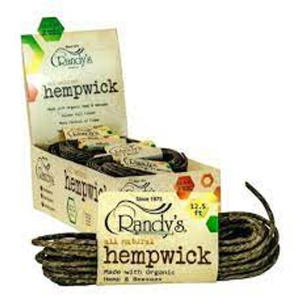 Randys  Hemp Wick 12.5 Ft Bundle